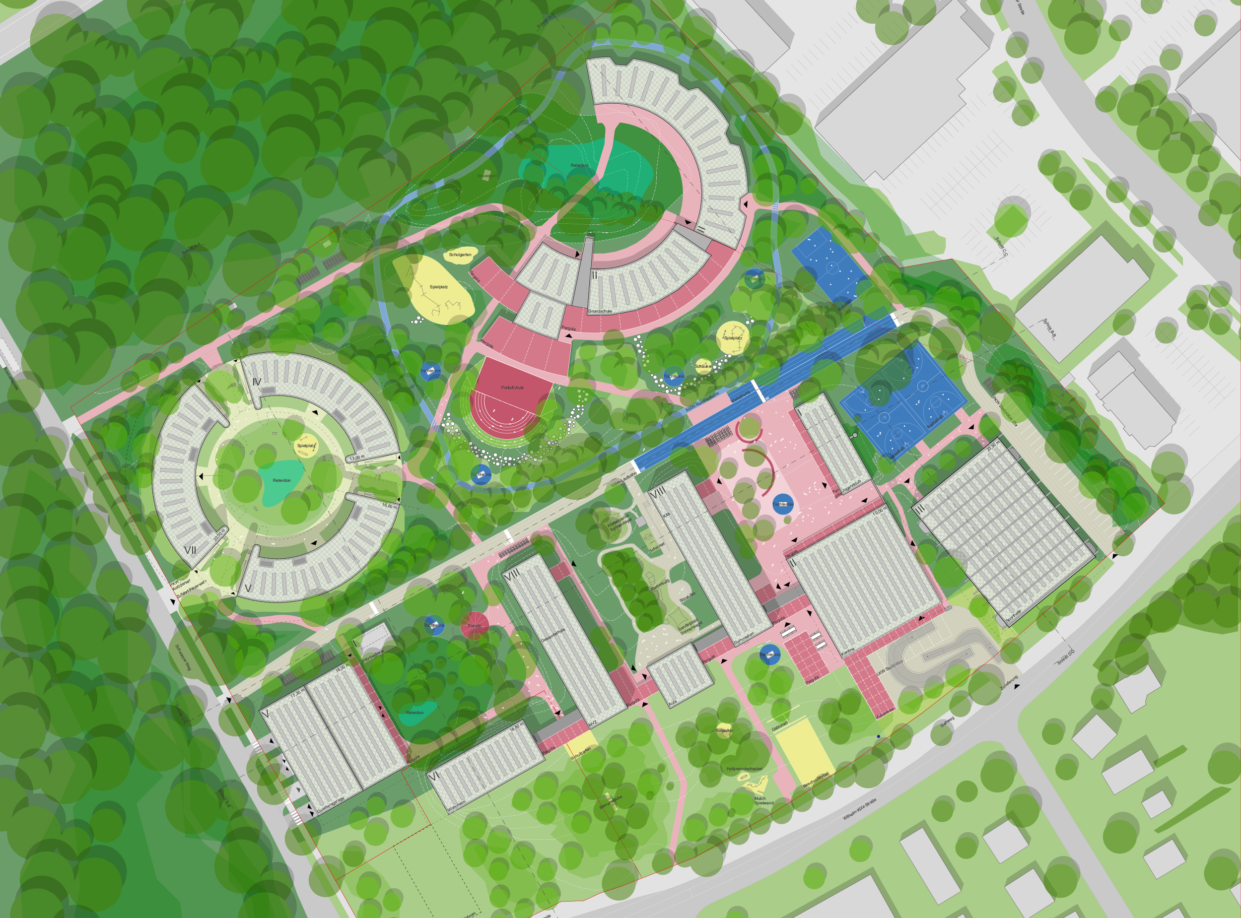 Image 1:1000 site plan illustrating the project layout.
